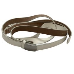 Y's ワイズ メンズ ベルト レザー ホワイト Cランク