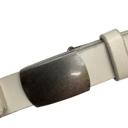 Y's ワイズ メンズ ベルト レザー ホワイト