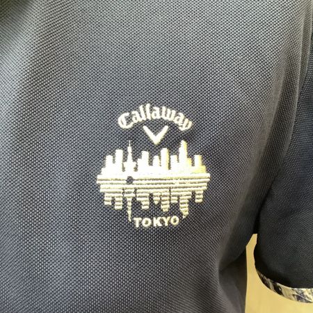  Callaway Golf キャロウェイゴルフ レディース ワンピース ゴルフウェア SIZE L 花柄 ネイビー