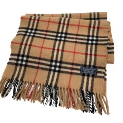 ♪♪ Burberrys バーバリーズ マフラー ウール100％ チェック ベージュ Bランク