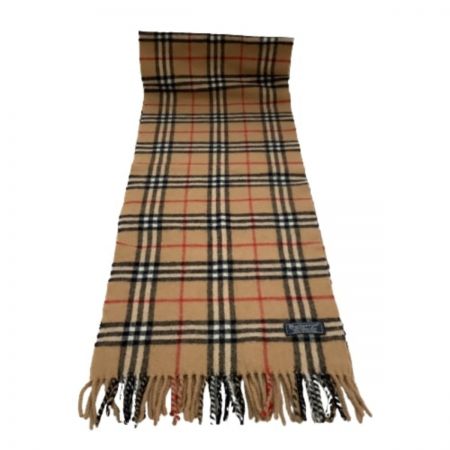  Burberrys バーバリーズ マフラー ウール100％ チェック ベージュ