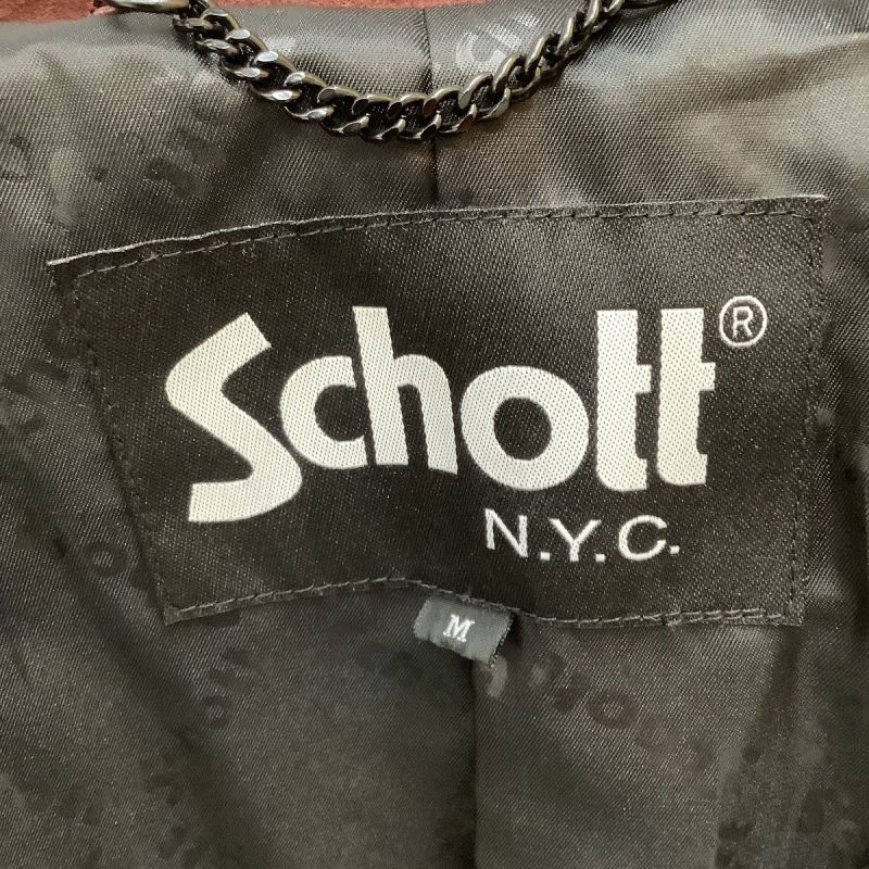 中古】 Schott ショット メンズ ライダースジャケット レザー