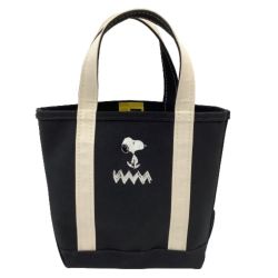 ♪♪ L.L.Bean エルエルビーン SNOOPY MUSEUM TOKYO スヌーピー トートバッグ ブラック Bランク