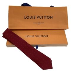 ♪♪ LOUIS VUITTON ルイヴィトン ネクタイ レッド Bランク