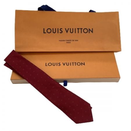 LOUIS VUITTON ルイヴィトン ネクタイ レッド