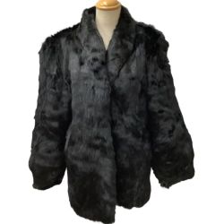 レディース 毛皮 ミンクコート  ブラック Bランク