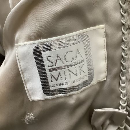   MESSALA SAGAMINK サガミンク レディース 毛皮 ミンクハーフコート SIZE 11号 シルバー