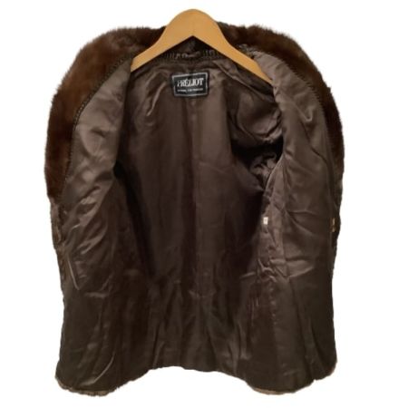 PRELIOT レディース 毛皮 ミンクハーフコート SIZE 9号 ブラウン