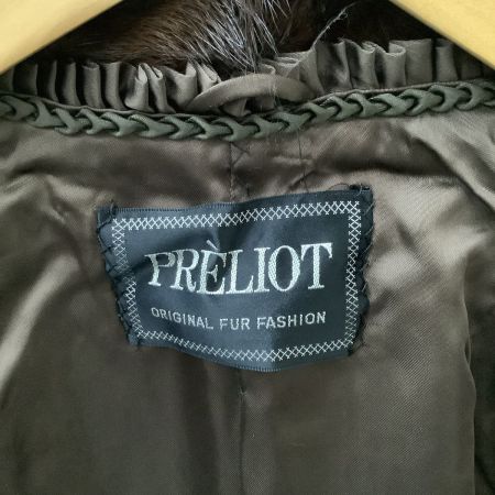 PRELIOT レディース 毛皮 ミンクハーフコート SIZE 9号 ブラウン