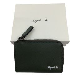 ♪♪ agnes b アニエスベー コインケース 小銭入れ カーキ Bランク