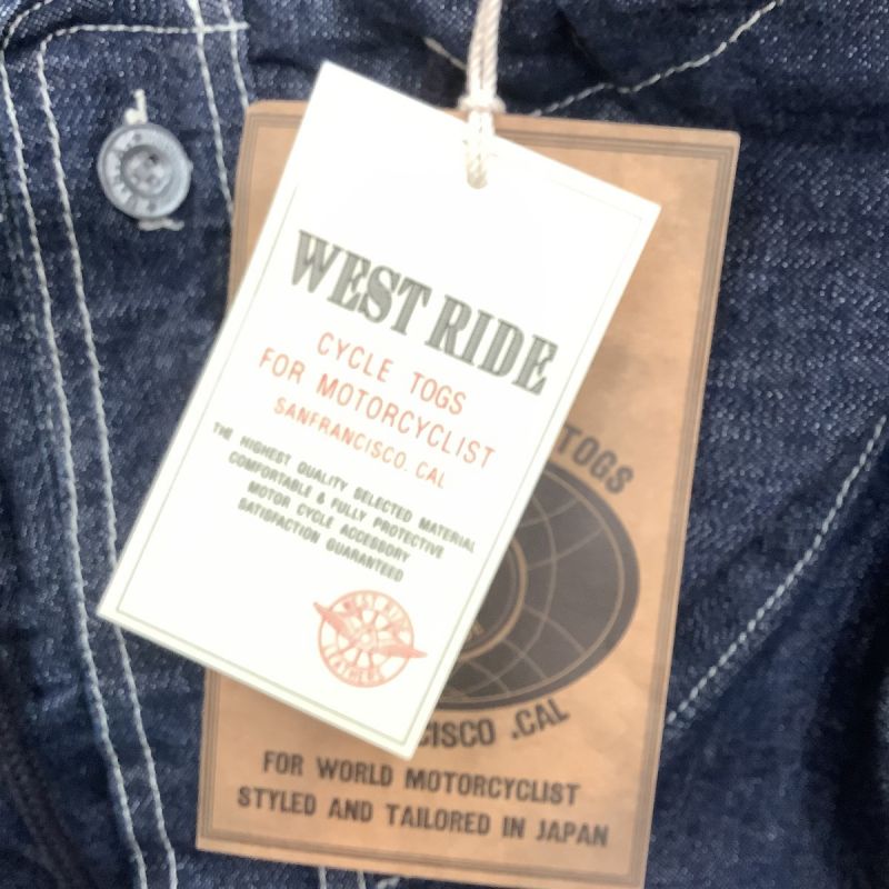 中古】 WEST RIDE ウエストライド メンズ デニムパーカー SIZE L U.S