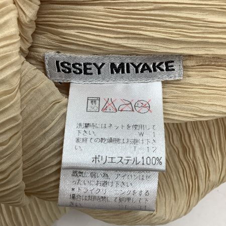  ISSEY MIYAKE イッセイミヤケ PLATS PLEASE レディース ノースリーブワンピース SIZE S ベージュ