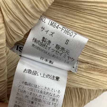  ISSEY MIYAKE イッセイミヤケ PLATS PLEASE レディース ノースリーブワンピース SIZE S ベージュ