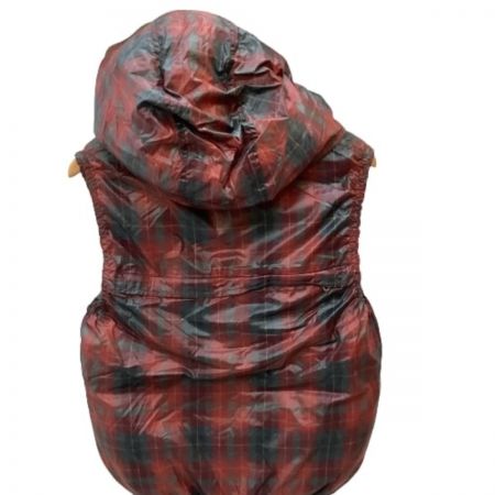  DUVETICA デュベティカ メンズ ダウンベスト リバーシブル チェック SIZE 44 ブラック