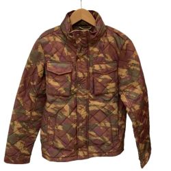 SCOTCH&SODA スコッチ アンド ソーダ メンズ ダウンジャケット SIZE S カモフラージュ柄 ブラウン Bランク