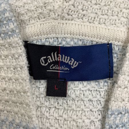  Callaway Golf キャロウェイゴルフ レディース ワンピース ノースリーブ SIZE L ネイビー×白×スカイブルー