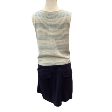  Callaway Golf キャロウェイゴルフ レディース ワンピース ノースリーブ SIZE L ネイビー×白×スカイブルー