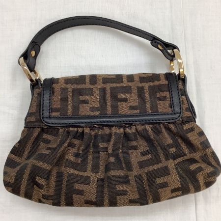  FENDI フェンディ レディース ハンドバッグ ミニバッグ ポーチ ズッカ ブラック
