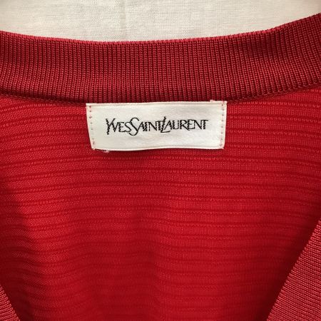  Yves Saint Laurent イブサンローラン レディース カーディガン SIZE M レッド