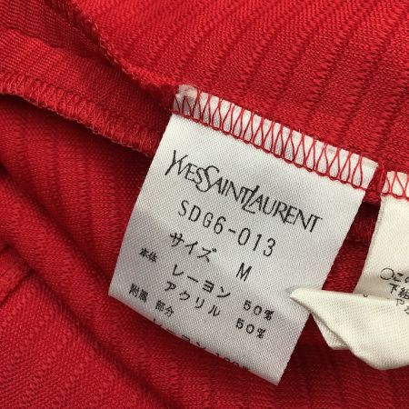  Yves Saint Laurent イブサンローラン レディース カーディガン SIZE M レッド