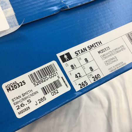  adidas アディダス スタンスミス スニーカー SIZE 26.5cm M20325 ホワイト
