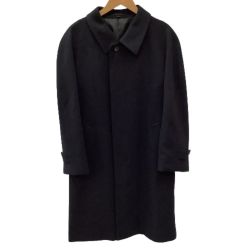 ♪♪ Yves Saint Laurent イブサンローラン メンズ ロングコート SIZE W78 T-165 A4 カシミヤ100％ ブラック Bランク