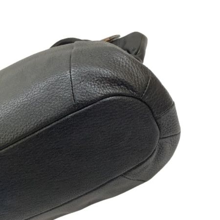 IBIZA イビサ レディース ハンドバック レザー クリスマスチャーム付き ブラック