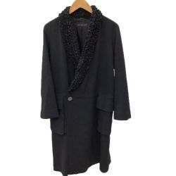 JURGEN LEHL ヨーガンレール レディース コート フリル SIZE M ブラック Bランク