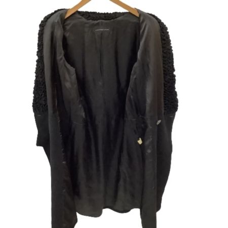 JURGEN LEHL ヨーガンレール レディース コート フリル SIZE M ブラック