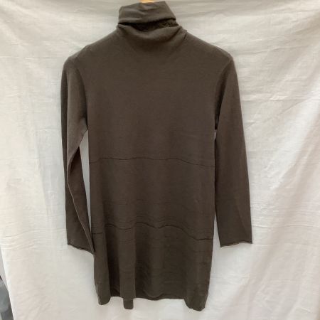  JURGEN LEHL ヨーガンレール レディース カットソー チュニック ワンピース カシミヤ30％ SIZE M カーキ