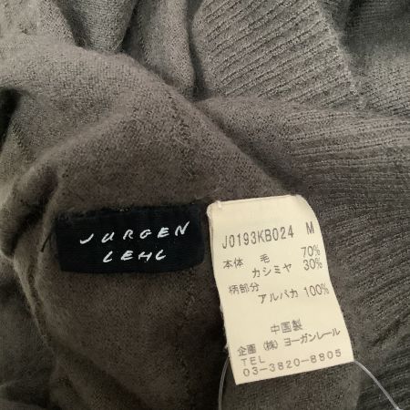  JURGEN LEHL ヨーガンレール レディース カットソー チュニック ワンピース カシミヤ30％ SIZE M カーキ