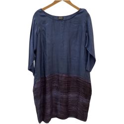 ♪♪ JURGEN LEHL ヨーガンレール レディース ワンピース シルク100％ SIZE M ブルー Bランク