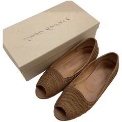 JURGEN LEHL ヨーガンレール レディース 靴  パンプス レザー 牛革 SIZE 23.5cm ブラウン Bランク