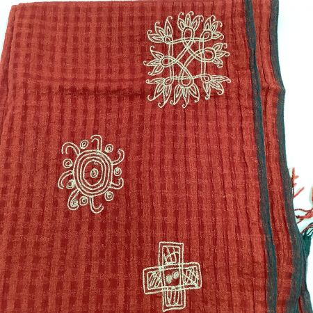  JURGEN LEHL ヨーガンレール Babaghuri ババグーリ レディース ストール  レッド