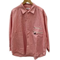 ♪♪ ISSEY MIYAKE イッセイミヤケ chisato tsumori シャツ ストライプ SIZE 9 レッド Bランク