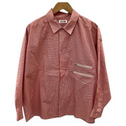 ♪♪ ISSEY MIYAKE イッセイミヤケ レディース シャツ SIZE 9号 チェック レッド Bランク
