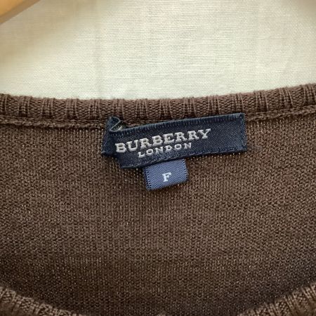  BURBERRY LONDON バーバリーロンドン レディース アンサンブル カットソー カーディガンセット SIZE F ブラウン