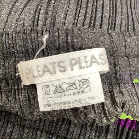 ISSEY MIYAKE イッセイミヤケ PLEATS PLEASE ジャケット スカート セットアップ 花柄 グレー
