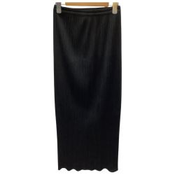 ♪♪ ISSEY MIYAKE イッセイミヤケ PLATS PLEASE ロングスカート SIZE 4  PP04-JG613 ブラック Bランク