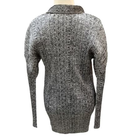 ISSEY MIYAKE イッセイミヤケ PLEATS PLEASE アンサンブル カットソー カーディガン セット SIZE4 PP81-JK431 PP81-JK428 グレー