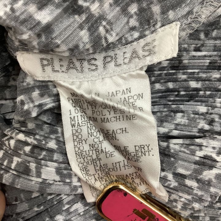 PLEATS PLEASE 総柄 ワンピース カーディガン アンサンブル ISSEY MIYAKE イッセイミヤケ PLEATS PLEASE アンサンブル カットソー