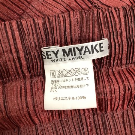  ISSEY MIYAKE イッセイミヤケ ロングスカート バーガンディージャバラ 変形 SIZE 3 IM34FG707 ワインレッド