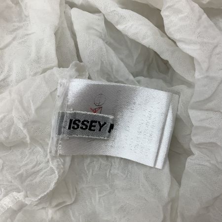  ISSEY MIYAKE イッセイミヤケ ノースリーブカットソー シワ加工 SIZE M IM63-JK102 ホワイト