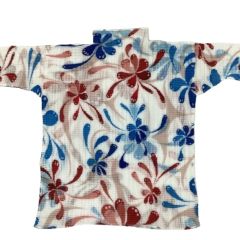 ISSEY MIYAKE イッセイミヤケ レディース ワッフルプリーツ カットソー 花柄 SIZE 2 IF52FJ284 ホワイト Bランク