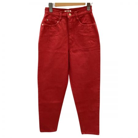  ISSEY MIYAKE イッセイミヤケ レディース デニムパンツ SIZE M レッド