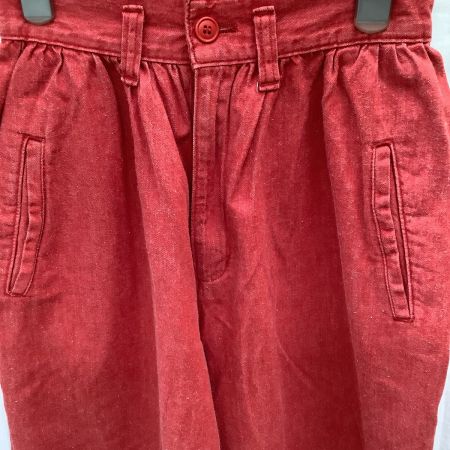  ISSEY MIYAKE イッセイミヤケ IS レディース ワイドパンツ SIZE M レッド