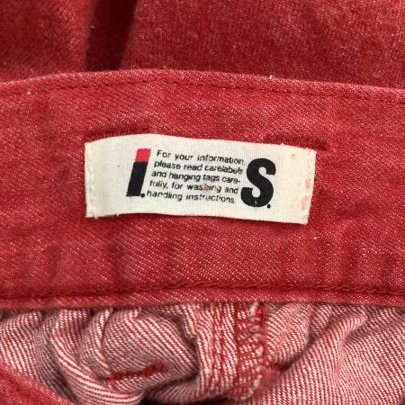  ISSEY MIYAKE イッセイミヤケ IS レディース ワイドパンツ SIZE M レッド