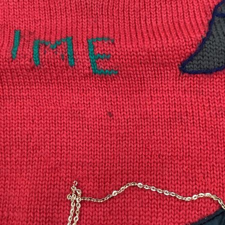 HENRI-LUC CHAPUIS アンリ・リュ・シャピュイ Vintage ニット セーター SIZE 9号 レッド