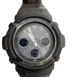 ♪♪ CASIO カシオ 腕時計 G-SHOCK ジーショック 電波 ソーラー 防水 アナログ デジタル AWG-M100B Cランク