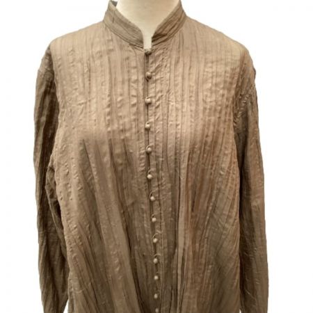  JURGEN LEHL ヨーガンレール レディース 前開きボタン ワンピース SIZE M ベージュ